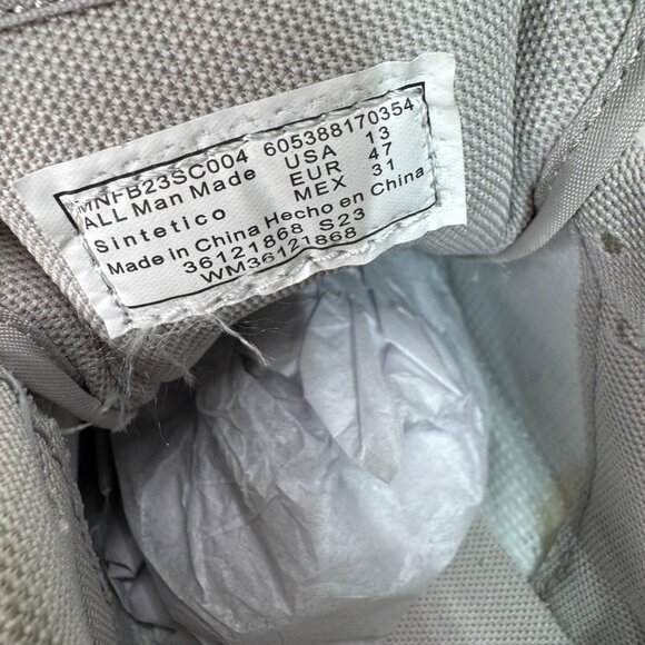 Fubu Mens Size 13 Half Court White/Gray Sneakers Leather Lace Up Low Top Comfort - Picture 5 of 7